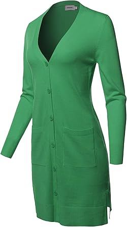 longline button up cardigan