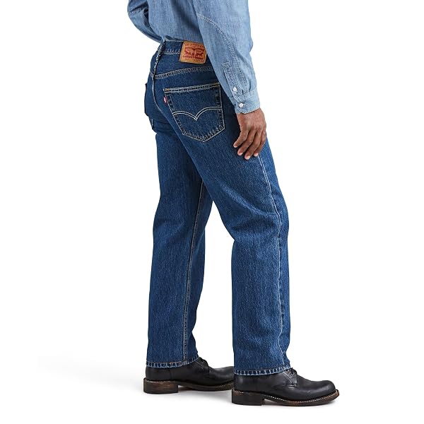 LEVI’S MEN’S 550 RELAXED FIT JEANS (ALSO AVAILABLE IN BIG & TALL), DARK STONEWASH, 29W X 34L