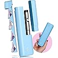 STRAWBERRY & CO DailyEase Insulin Travel Case with Built-in Sharps Dispenser – TSA-Approved Diabetic Supply Organizer for Ozempic, Insulin Pens, and Needle Storage - Blue