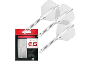 Target Darts K Flex Integrated Dart Flights And Shafts, No.6 | Pack Of 3 K-Flex - No6, Kflex All In One Moulded Dart Flight & Stem Lengths: Short, Intermediate & Medium | Professional Dart Accessories