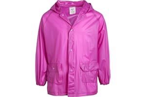 Lilly of New York Girls' Raincoat - Waterproof Rain Jacket - Hooded Slicker Raincoat for Infants, Toddlers, Girls (12M-6)