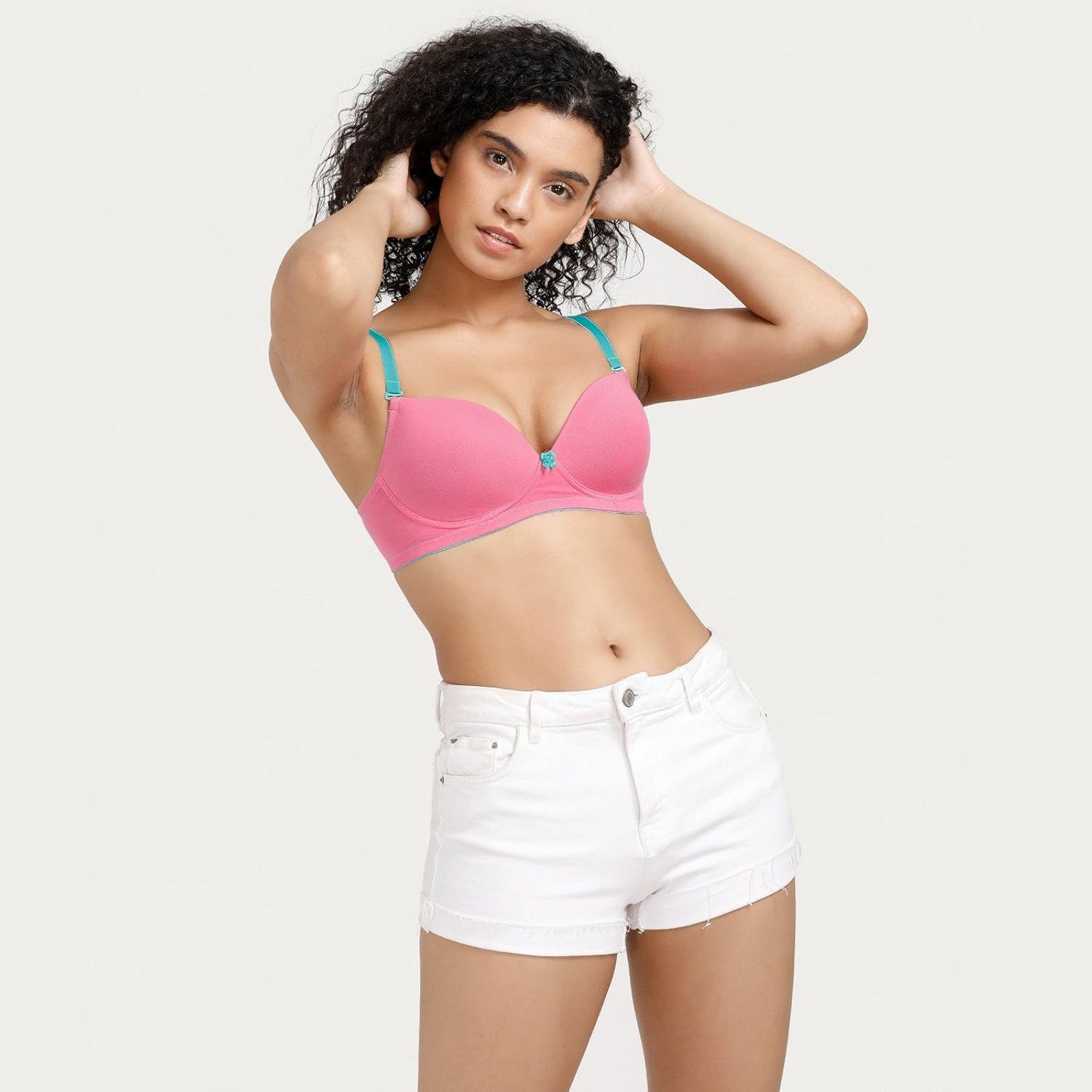 rosaline by zivame women's t-shirt padded non wired bra