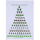 Mistletoe & Co. A North Carolina Christmas 100% Cotton Kitchen Towel, 18" x 26"