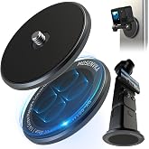 MOSENVKA 1/4 Magnetic Camera Mount Aluminum Round Strong Magnet Base | Magnetic Converter, 1/4''-20 Male Thread, For Action Camera, For Gopro,For Insta360 Luna Ultra,For Security Camera