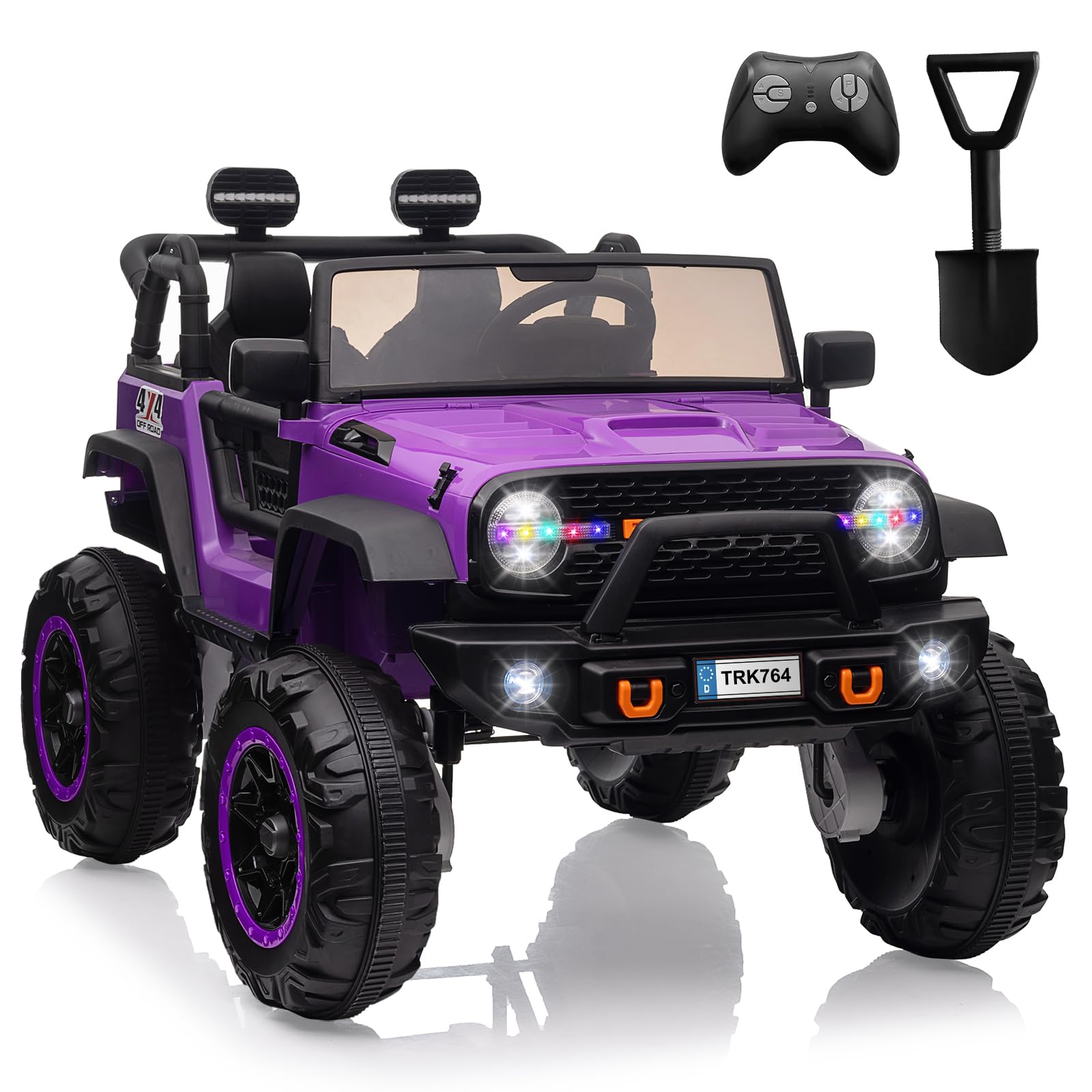 Photo 1 of ***SELLING AS PARTS ONLY***24V Ride on Car Toys, Remote Control 4 Wheels Electric Power Car for Toddlers Kids Boys Girls, 2 Seater Motorized Ride on Cars Vehicle, Purple