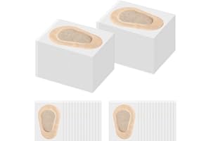 PANITAY 80 Pcs Adhesive Eye Patches, Disposable Eye Pads for Adults Latex Free Adhesive Bandages(3 x 2 Inch,Nude)