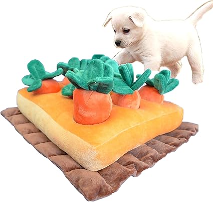 Amazon にんじん畑 ノーズワークマット ベビー ペット知育玩具 にんじん収穫 にんじん狩 ノーブランド品 噛むおもちゃ 通販