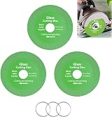 GIONAR 3 PCS Glass Cutting Disc Set 115mm Diamond Thin 1mm 22.23mm HP view 1