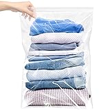 Large 5 Gallon Plastic Zipper Storage Bags, 18x24