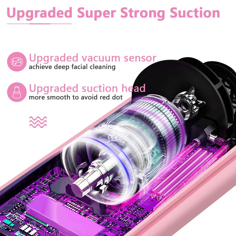 Kaufam Blackhead Remover Pore Vacuum USB Rechargeable Blackhead Suction Device Blemish Removal Tool for Women: Beauty