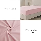My home store Fitted Sheet 100% Egyptian Cotton 300TC Blush Pink Super King view 4