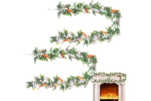 Easter Mantel Garland - Artificial Easter Egg Garland | 5.7ft Holiday Ornament,for Indoor Party Wall Mantel Stairs Window