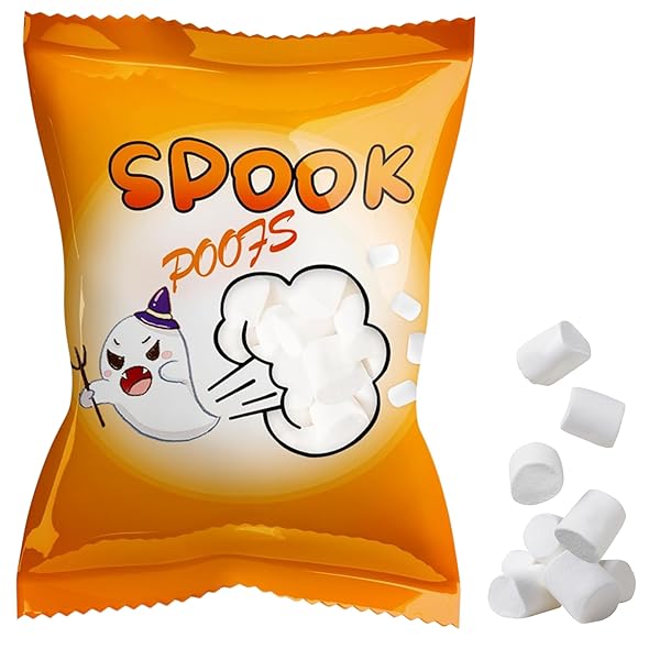 4E’S NOVELTY 24 PACK HALLOWEEN MINI MARSHMALLOWS –...