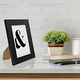 Fabian Clarke London 8x6 Modern Black Wooden Frame with White Mount 7x5 view 6