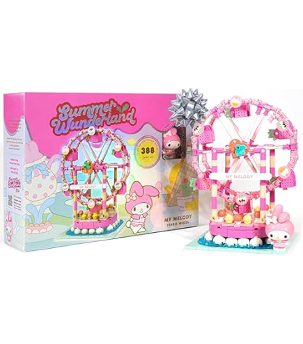 Amazon.com: Hamee Summer Wunderland Building Blocks (Kuromi Swing