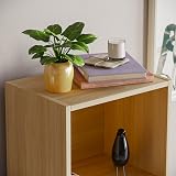 Vida Designs Oxford 5 Tier Cube Bookcase Oak Shelving Unit view 4