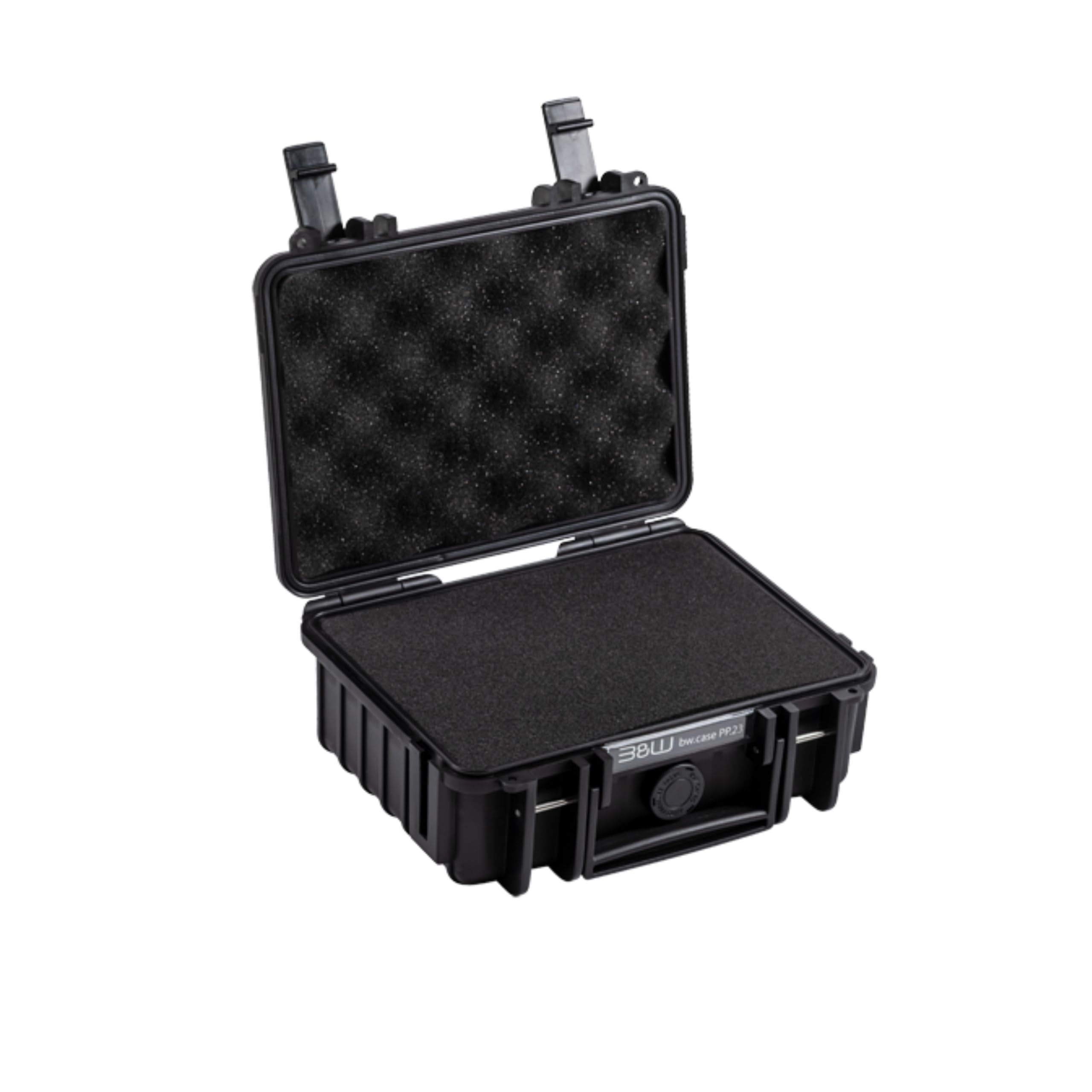B&W Outdoor Transport Case - Type 500 with Cubed Foam - Black - Waterproof according to IP67 Certification, Dustproof, Virtually Indestructible