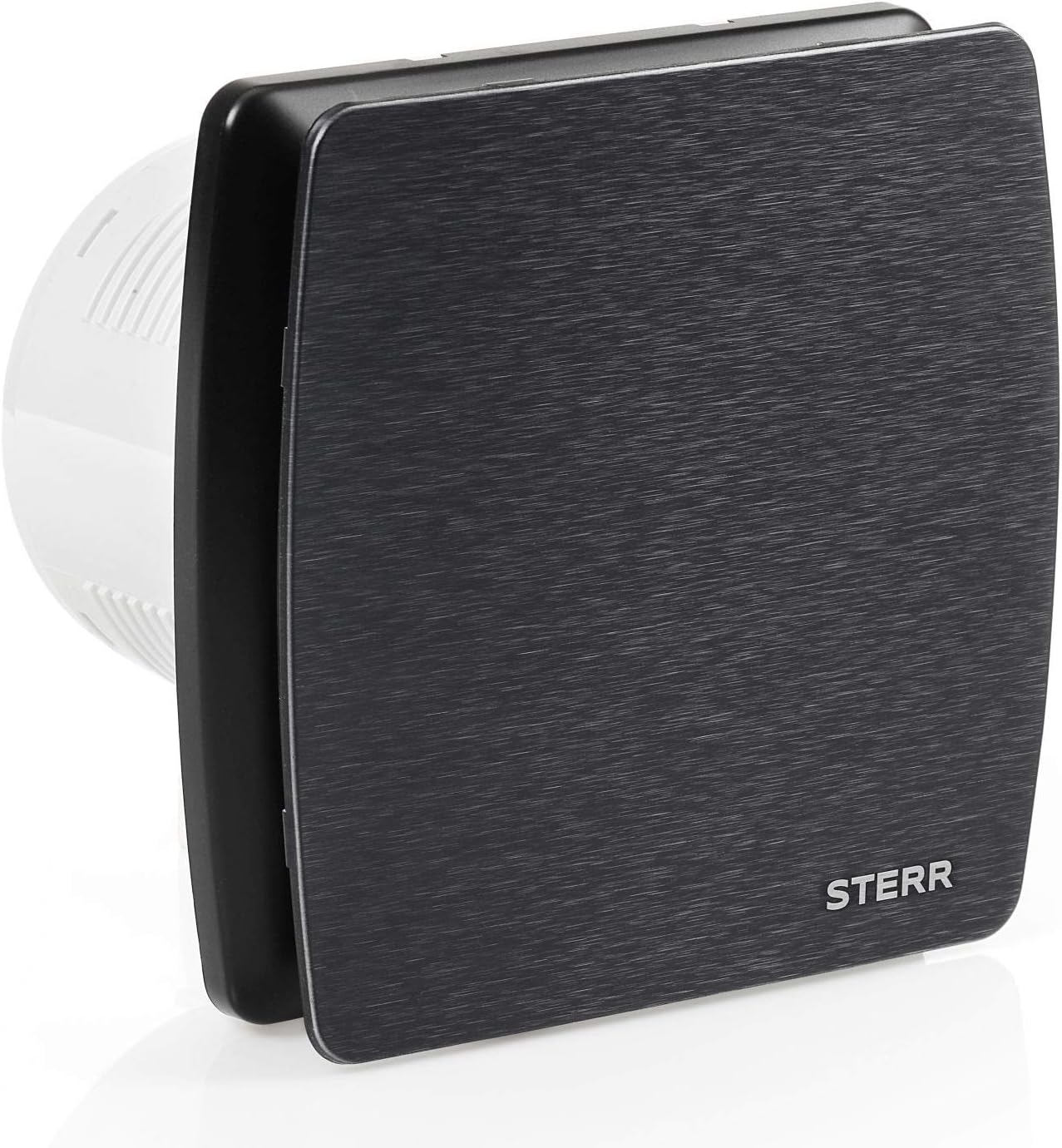 STERR Bathroom Extractor Fan LFS100-QB 100 mm with Backdraft Shutter Black - Silent Bathroom Fan