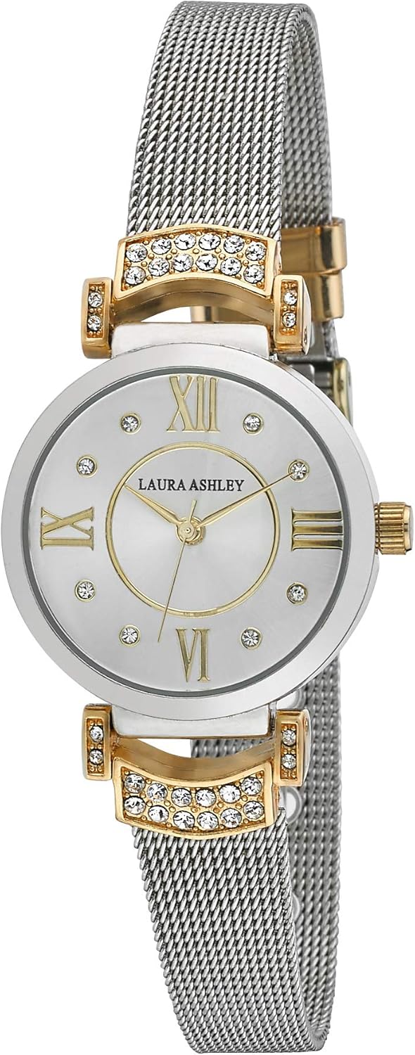 Laura Ashley Women's LA31051TTG Deco Crystal Accent Two