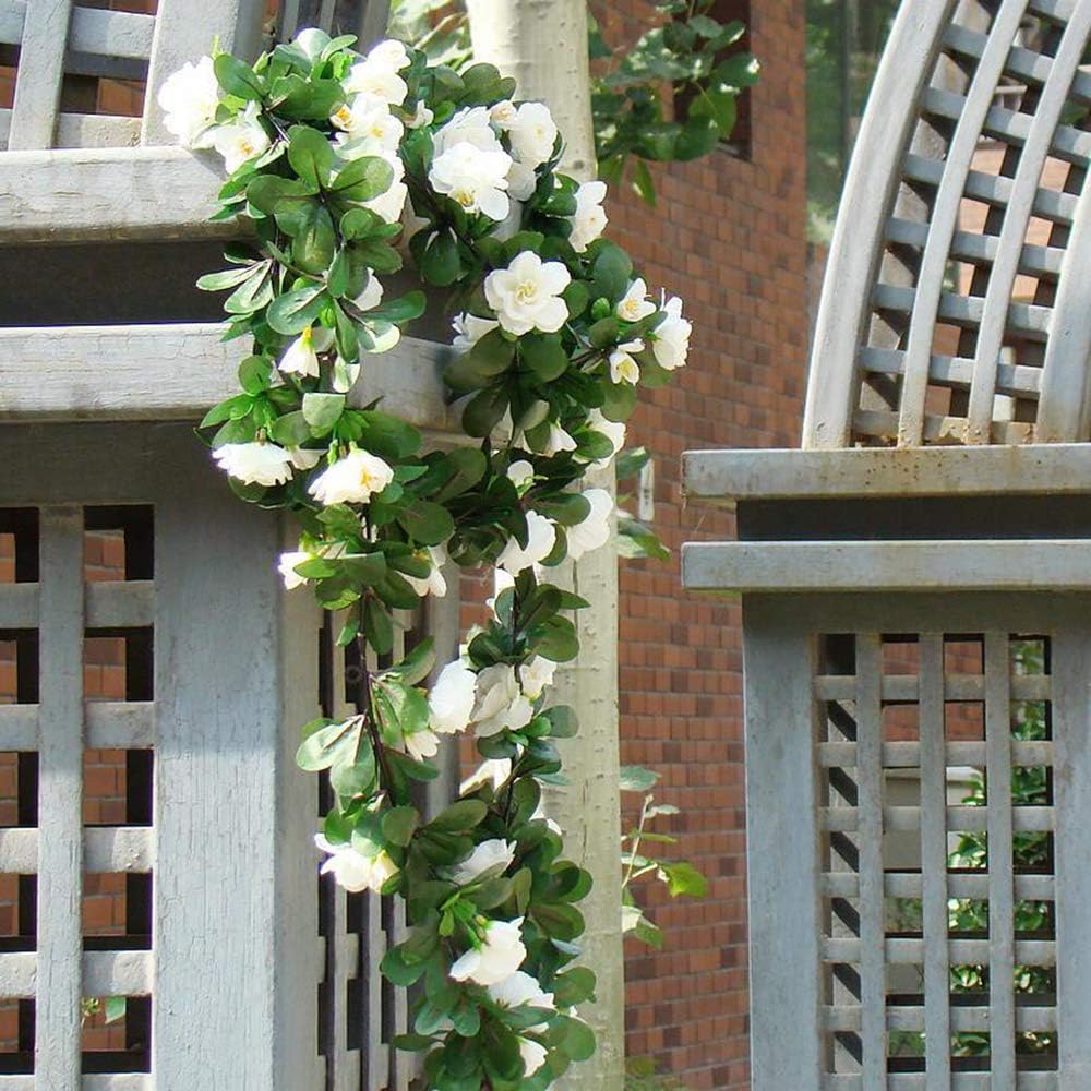 NewZC 2 Pack 2.35 m Artificial Silk Flower Ivy Vine Fake Hanging Plant