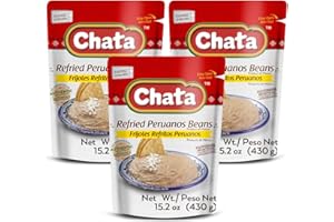 Chata Traditional Mexican Refried Mayocoba Beans, 15.2, Pack of 3