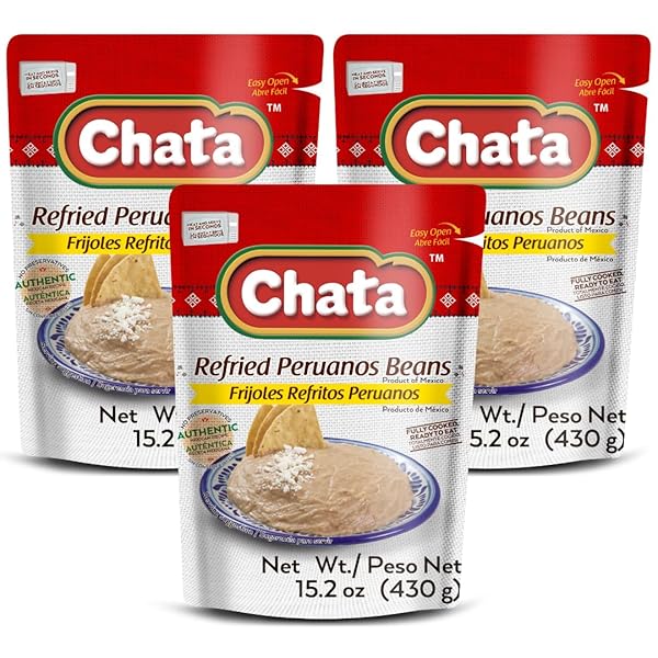 CHATA MEXICAN REFRIED MAYOCOBA BEANS, 15.2 OZ (PACK...