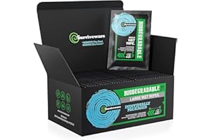 Surviveware Biodegradable Wipes Men or Women - Shower Wet Wipes Face, Body & Butt - Outdoors, Travel, Camping & Post Workout - Total of 40 Wipes - 1 Count, Pack of 40