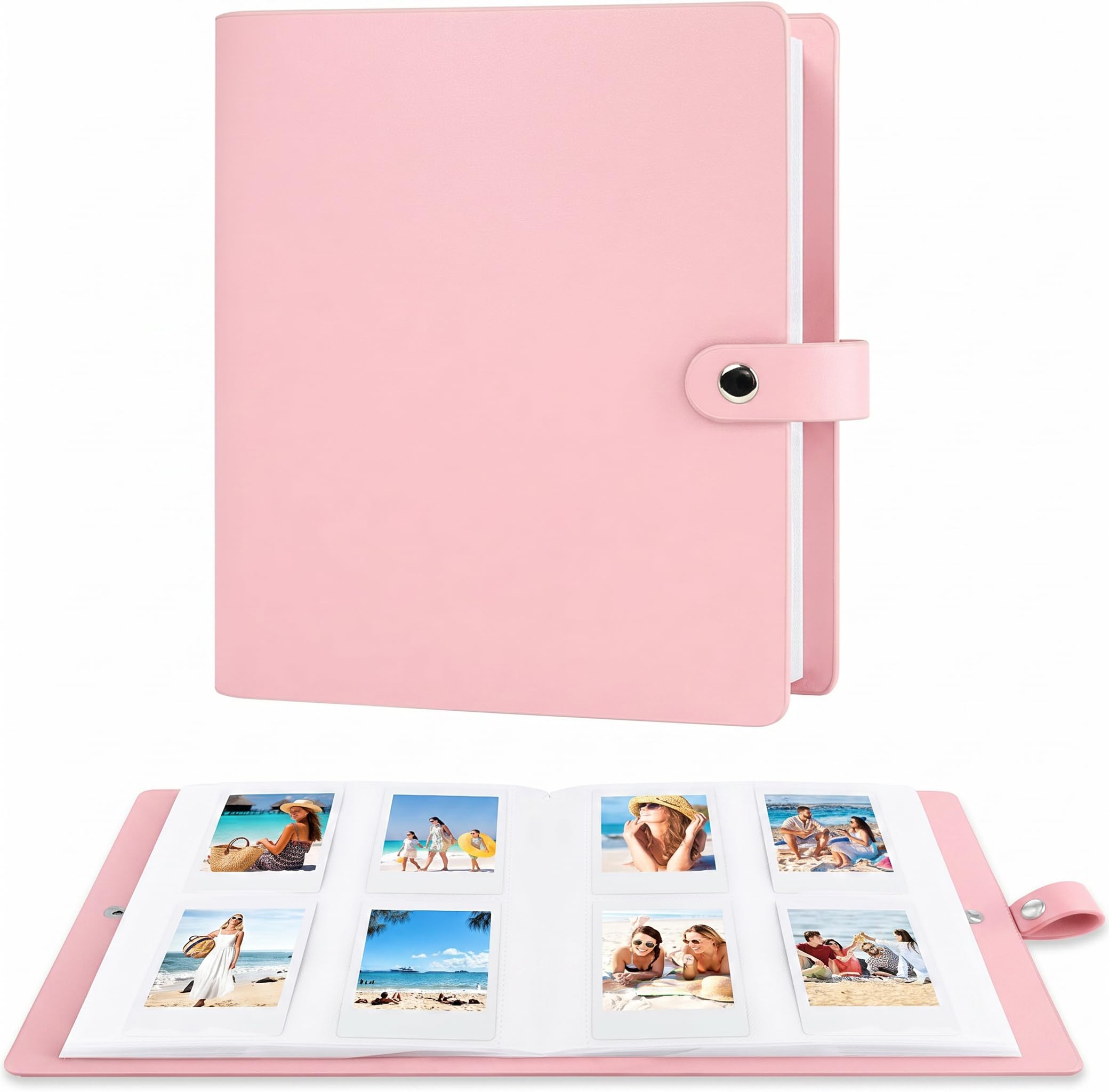 320 Pocket Photo Album for Fujifilm Instax Mini 12 11 9 8+ 8 7s 90 40 EVO Instant Camera, Fits Polaroid Snap/PIC-300/Z2300/ SocialMatic Cameras & Zip Printers (Pink)