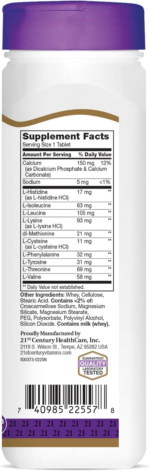 21st Century Daily Amino Acid Tablets, 120 Count: Health & Personal Care