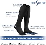 DRESHOW Compression Socks for Men Women Multicolor Athletic Running Flight view 7