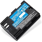 Moiloam LP-E6 Battery Replacement 1800mAh for Canon EOS R, EOS R5, EOS R6, EOS R6 II, EOS R7, EOS 90D, EOS 60D, EOS 70D, EOS 80D, EOS 6D, EOS 7D, EOS 7D Mark II, XC10, XC15 Cameras