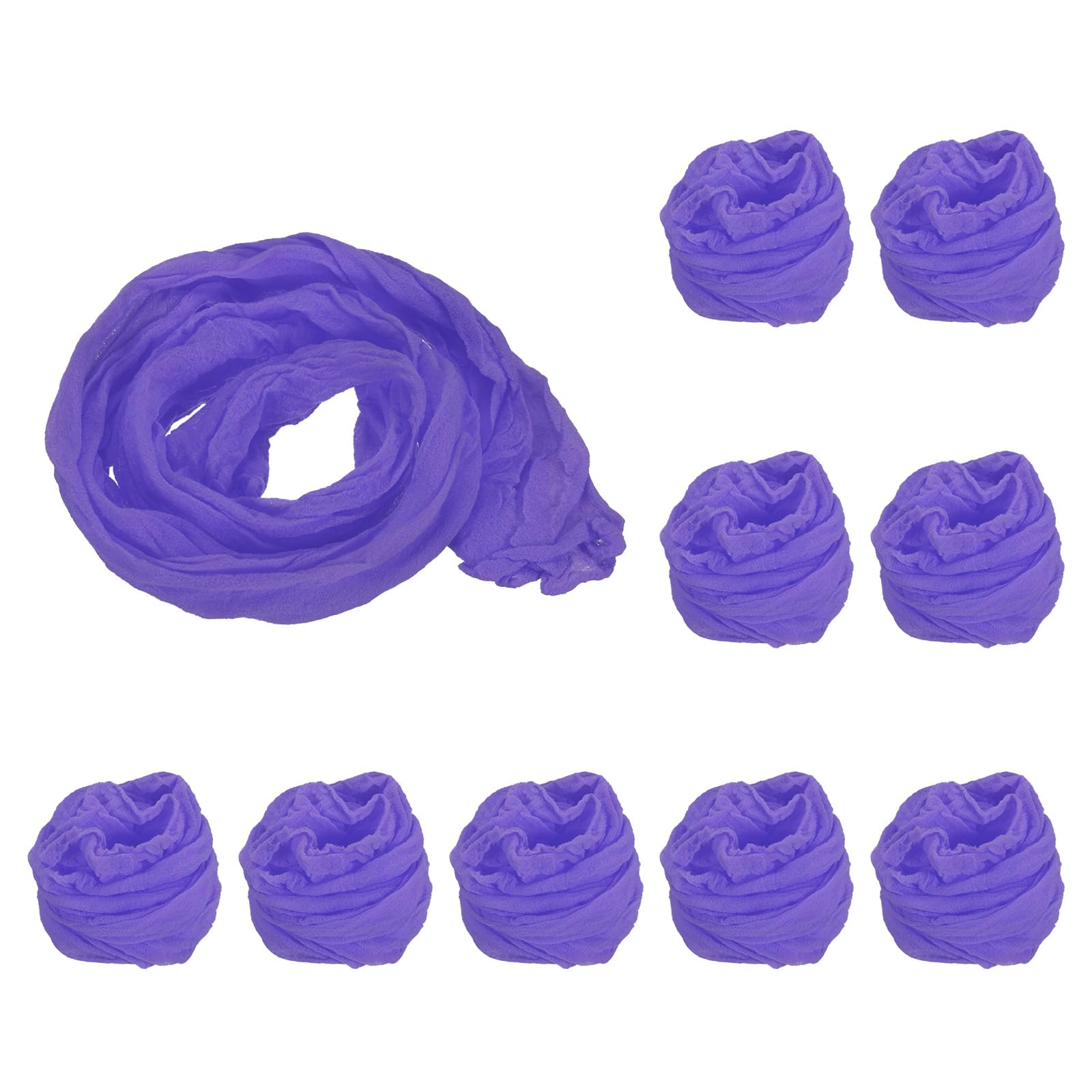 PATIKIL Nylon Stockings DIY Flower, 10Pcs Stocking Flower Fabric Material Tensile Silk Stocking Flowers for DIY Flower Making Wedding Crafts Home Decoration, Indigo Blue