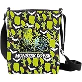XYANFA Couple Monster Lover Crossbody Bag Horror Movie Gift Monster Dracula Movie Inspired Purse Shoulder Bag
