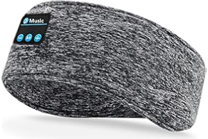 Sleep Headphones Bluetooth Headband - Wireless Sports Music Headphones Sleeping Headsets Earbuds - Soft Eye Mask with Ultra-T