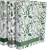 Oxford A4 Ring Binders Leaves Pattern 3 Pack 40 mm Spine 250 Sheets