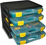 Tayg 301001 Multibox 4 Organiser Cases 335x250x275mm Yellow Green Black view 2