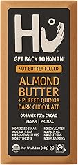 Hu Almond Butter + Puffed Quinoa Dark Chocolate Bar, 2.1 Ounce Bar, 1 Count