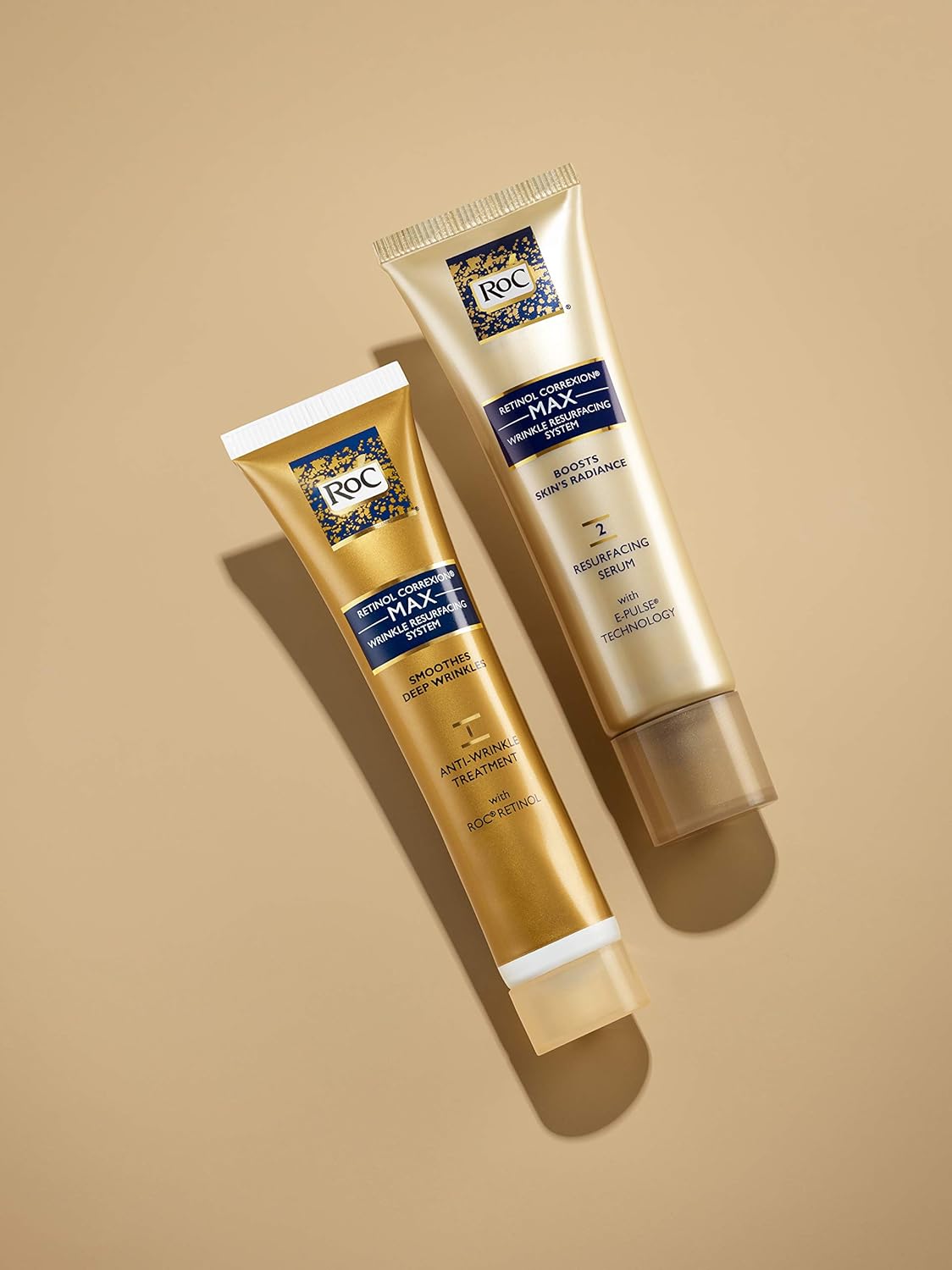 RoC Retinol Correxion Max Wrinkle Resurfacing Anti-Aging Skin Care System with Retinol, Set of 2: Beauty