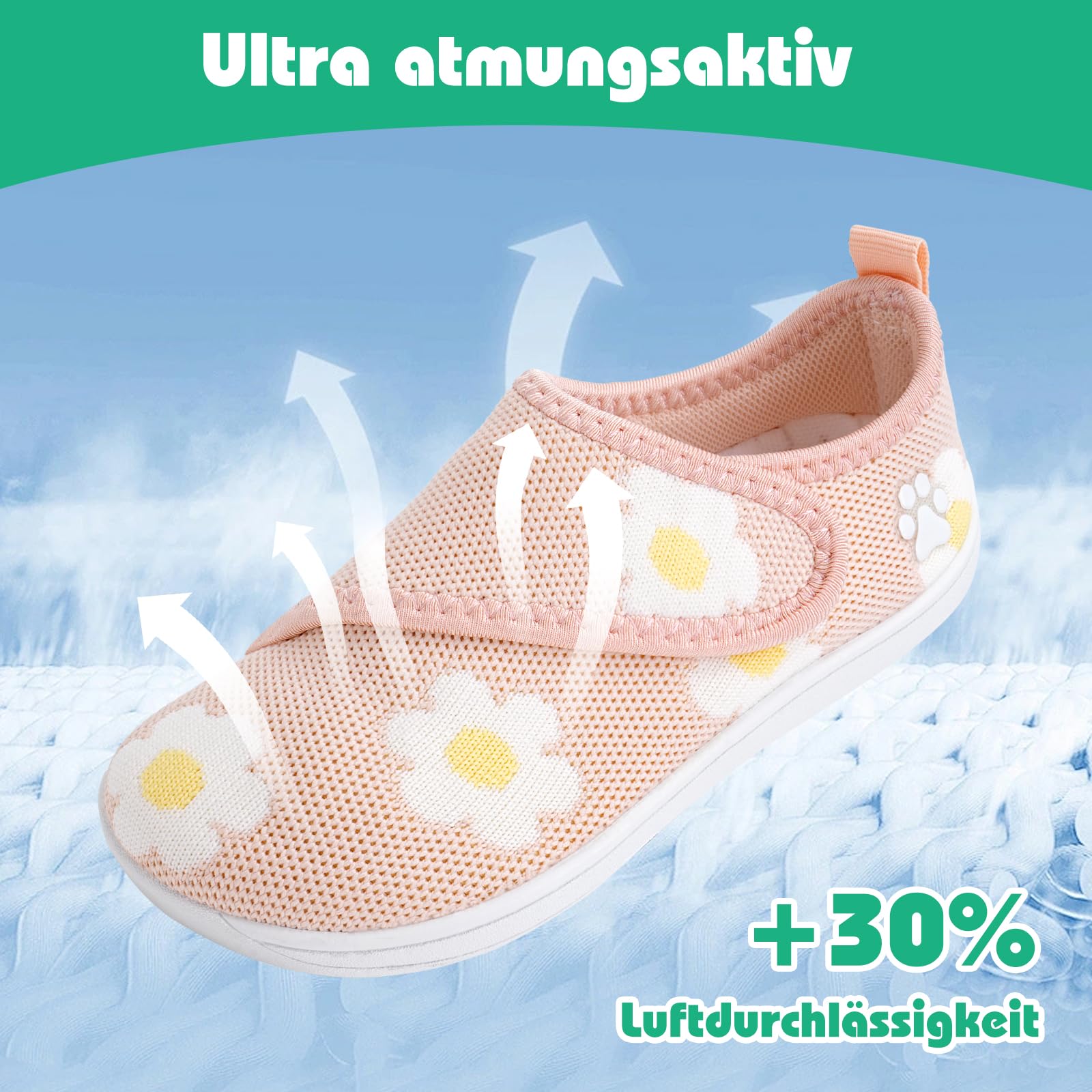 IceUnicorn Baby Barfußschuhe Lauflernschuhe Breite Kleinkind Jungen Mädchen Hausschuhe Kinder Barfussschuhe Sneaker Babyschuhe Anti Rutsch(Pink, 26EU Weit) 8