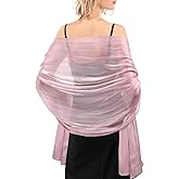 FURTALK Shawls and Wraps for Evening Dresses Sparkly Soft Wedding Party Bridesmaid Scarves for Women