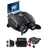 3D VR Night Vision Goggles - Infrared Night Vision Binoculars for Adults & Kids with 2297FT View Range, Compass, 5000mAh Battery, Diopter Adjustment, 6X Digital Zoom for Camping, Hiking, Concert