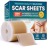 Silicone Scar Sheets, Silicone Scar Tape(1.6"x 120" Roll-300CM), Silicone Tape for Scars, Scar Tape for Surgical Scars, Silicone Scar Strips for C-Section, Tummy Tuck, Keloid, and Surgical Scars