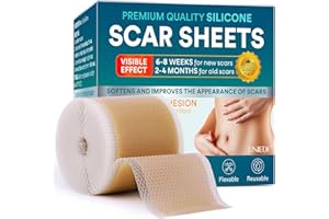 Silicone Scar Sheets, Silicone Scar Tape(1.6"x 120" Roll - 3 Meters), Silicone Tape for Scars, Scar Tape for Surgical Scars, 
