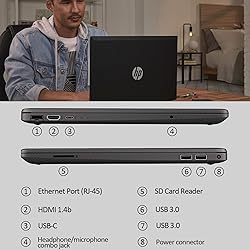 HP 15.6" G8 Business Laptop, Ryzen 5 5500 6-core