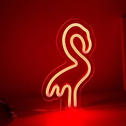 EASETIME Flamingo Neon Sign Valentines Room Decor