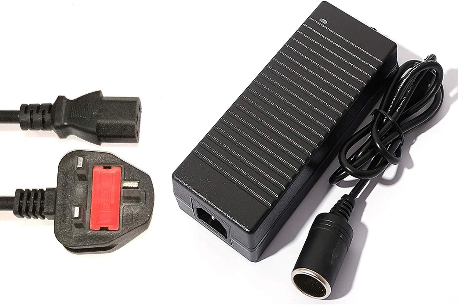 Huixing Power Supply Cigarette Lighter Socket AC to DC Adapter 240V to 12V 10A Car Power Charger Converter (10A)