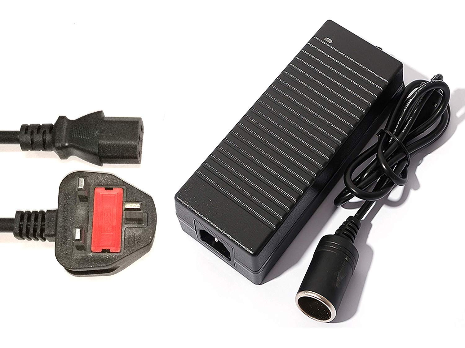 Huixing Power Supply Cigarette Lighter Socket AC to DC Adapter 240V to 12V 10A Car Power Charger Converter (10A)