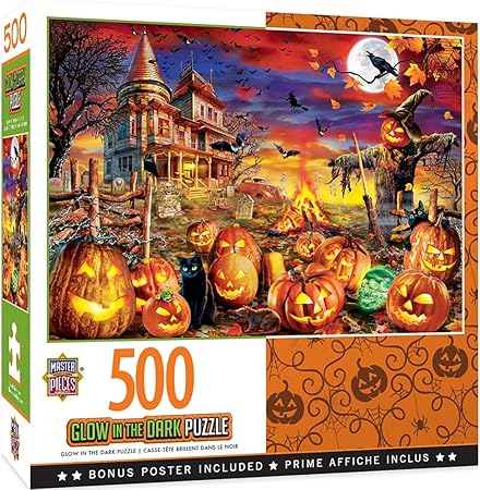 Amazon Masterpieces ハロウィン ハロウィン ハロウィン 夜光 500ピース ジグソーパズル ジグソーパズル おもちゃ