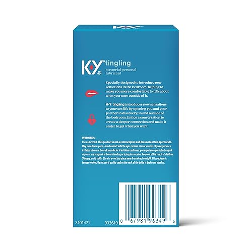 K-Y Tingling Water Based Lube, Sensorial Personal Lubricant for Men, Women  & Couples, 1.69 fl oz in Saudi Arabia | Whizz Sexual Enhancers