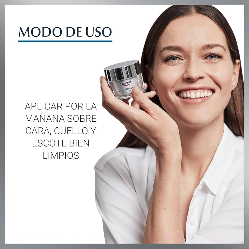 Hyaluron-Filler Crema de Día FPS 30 (50 ml), crema antiedad con acción antiarrugas e hidratante, con Ácido Hialurónico para una piel rejuvenecida, para todo tipo de pieles